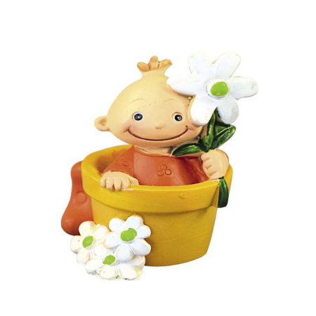 Bébé dans pot de Fleur