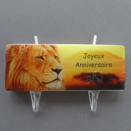 Bougie Création "Joyeux Anniversaire" Lion