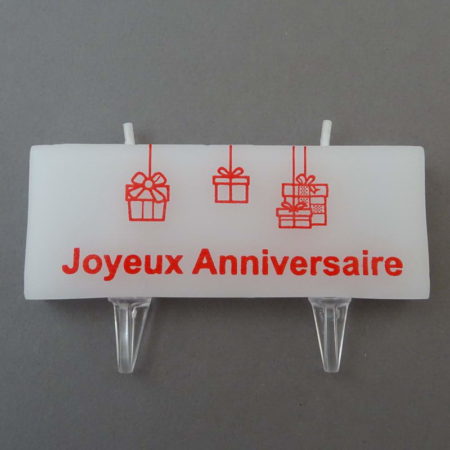 Bougie Création "Joyeux Anniversaire" Cadeaux