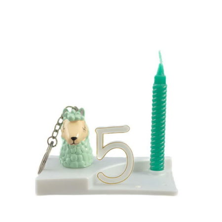 Miniature Lama Porte Clé Vert Eau