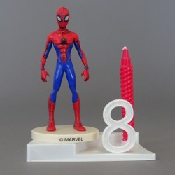 Miniature bougie anniversaire Spiderman