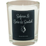 Bougie parfumée Safran et bois de santal