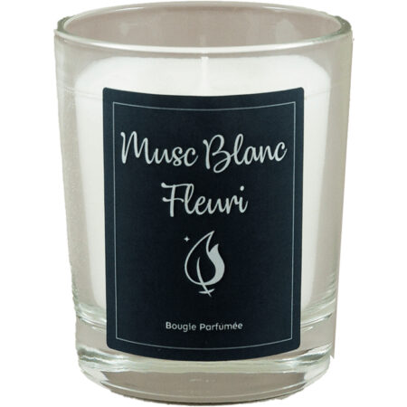 Bougie parfumée Musc blanc fleuri, boite de 6