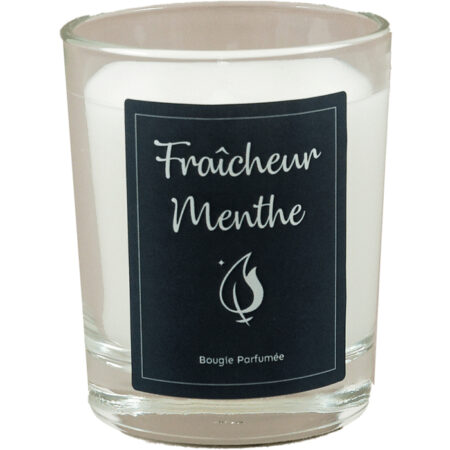 Bougie parfumée Fraicheur menthe, boite de 6