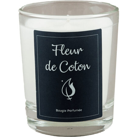 Bougie parfumée Fleur de coton, boite de 6