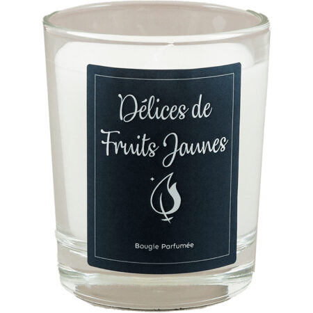 Bougie parfumée Délices de fruits jaunes, boite de 6