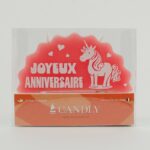 Bougie anniversaire originale - Licorne