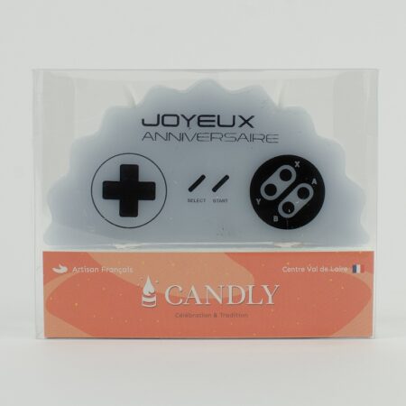 Bougie Nuage - Joyeux Anniversaire, manette de jeu vintage