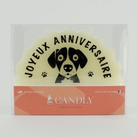 Bougie Nuage - Joyeux Anniversaire, chien