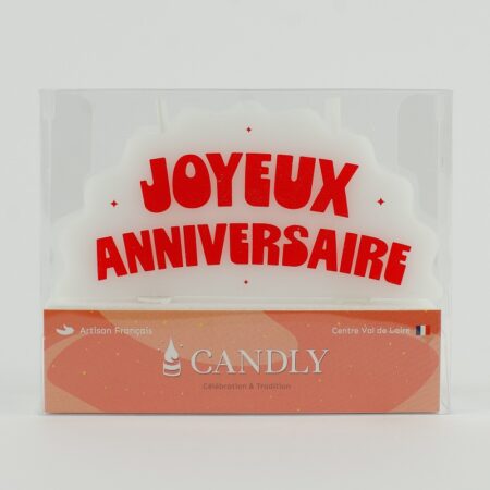 Bougie Nuage - Joyeux Anniversaire