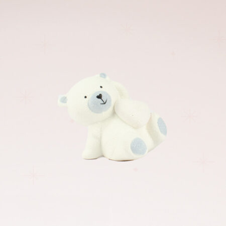 Figurine Ourson blanc assis